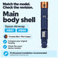 Κέλυφος κύριου σώματος για Dyson Airwrap HS01, HS05, Prussian Blue / Rich Copper