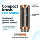 Μικρή σκληρή βούρτσα λείανσης για Dyson Airwrap HS01, HS05, HS08, Nickel / Copper