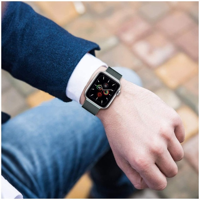 Λουράκι Milaneseband για Apple Watch 8 / 9 / 10 / 11 / SE (40 / 41 / 42 mm), Rose Gold, Tech-Protect