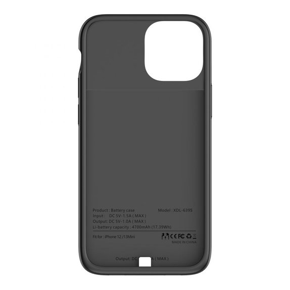 Power bank Powercase 4700mAh για iPhone 12 Mini / 13 Mini, μαύρη, Tech-Protect