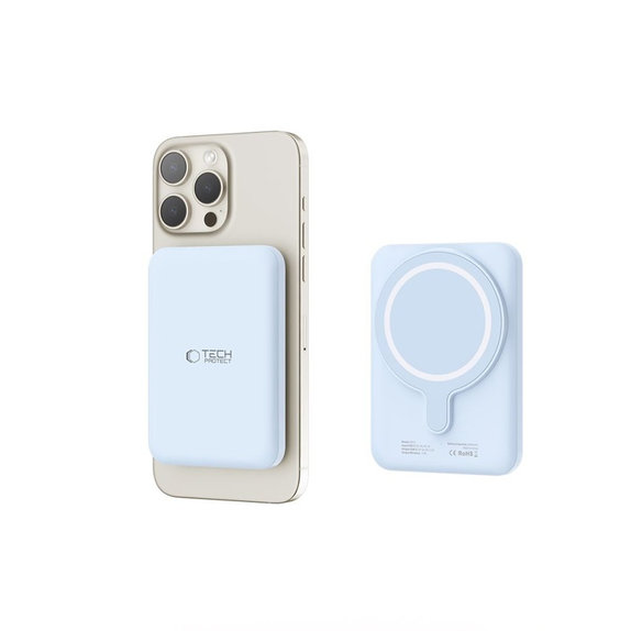 Power bank PB10 Lifemag MagSafe 5000mAh, μπλε, Tech-Protect