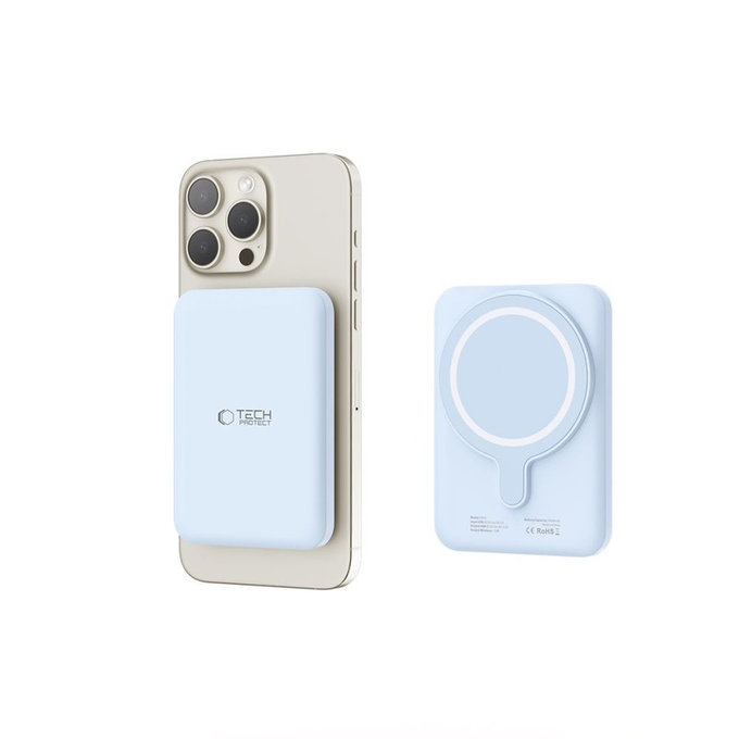 Power bank PB10 Lifemag MagSafe 5000mAh, μπλε, Tech-Protect