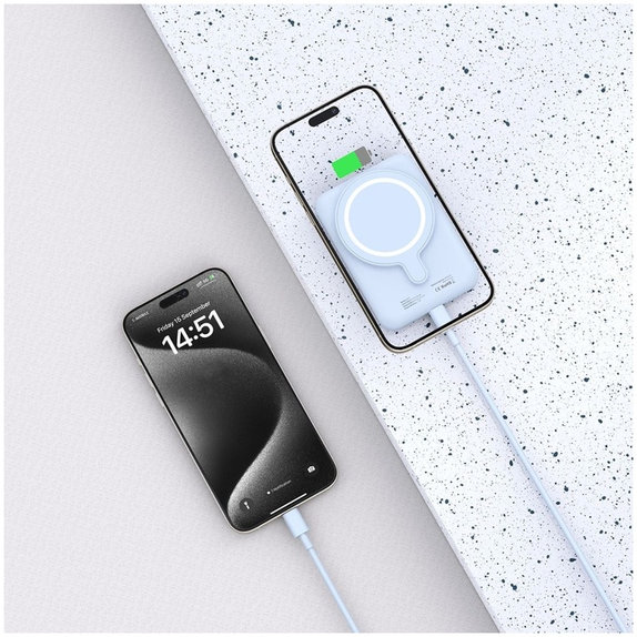 Power bank PB10 Lifemag MagSafe 5000mAh, μπλε, Tech-Protect