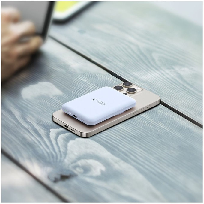 Power bank PB10 Lifemag MagSafe 5000mAh, μπλε, Tech-Protect