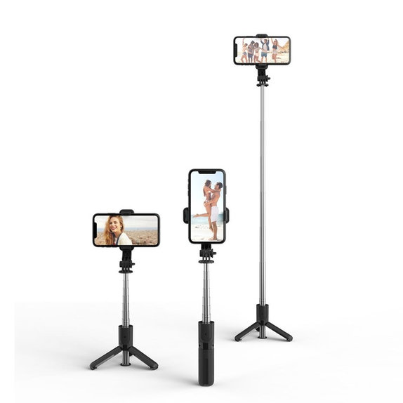 Selfie stick με τρίποδο L02S, μαύρη, Tech-Protect