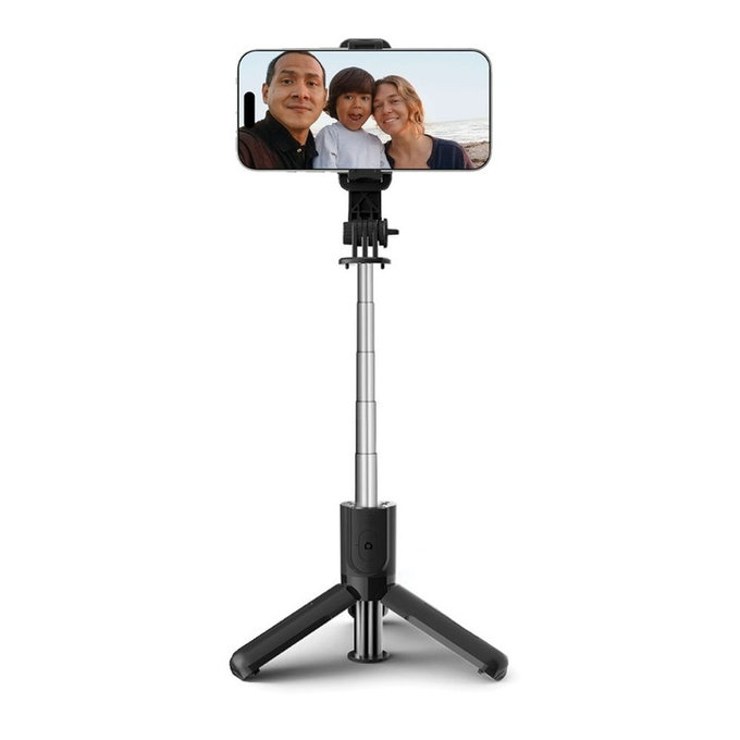 Selfie stick με τρίποδο L02S, μαύρη, Tech-Protect