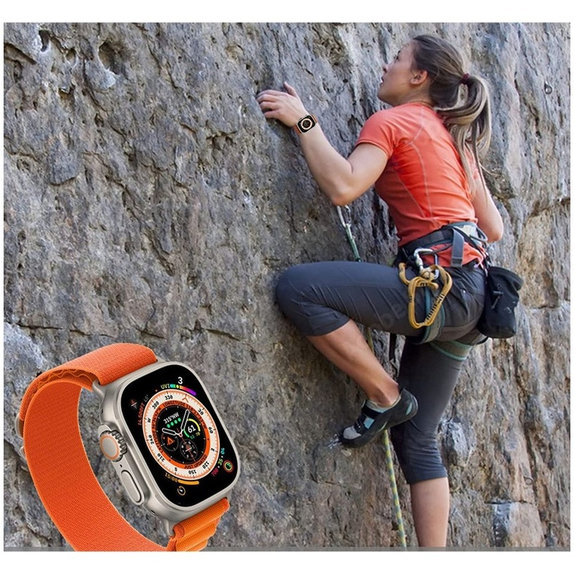 Λουράκι Nylon Pro για Apple Watch 8 / 9 / 10 / 11 / SE / Ultra (44 / 45 / 46 / 49 mm), Military Green, Tech-Protect