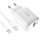 Φορτιστής δικτύου C20W 2-PORT PD 20W / QC3.0 + Lightning Cable, λευκή, Tech-Protect