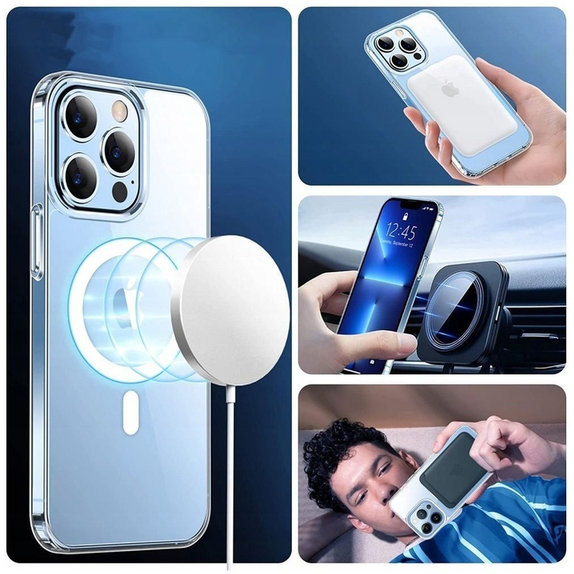 Θήκη FlexAir Hybrid MagSafe για Samsung S23, διάφανη, Tech-Protect