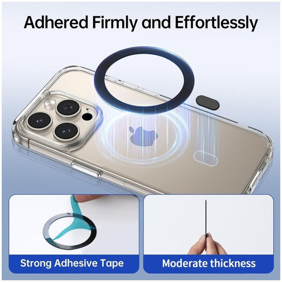 Μαγνητικός δακτύλιος MagSafe MagMat MagSafe, μαύρη, Tech-Protect
