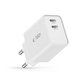 Φορτιστής δικτύου C35W 2-PORT PD 35W, λευκή, Tech-Protect