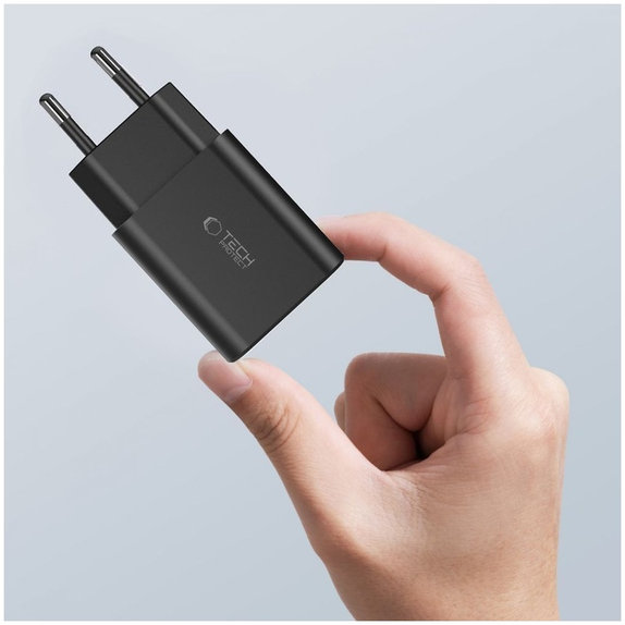 Φορτιστής δικτύου C35W 2-PORT PD 35W + USB-C Cable, λευκή, Tech-Protect