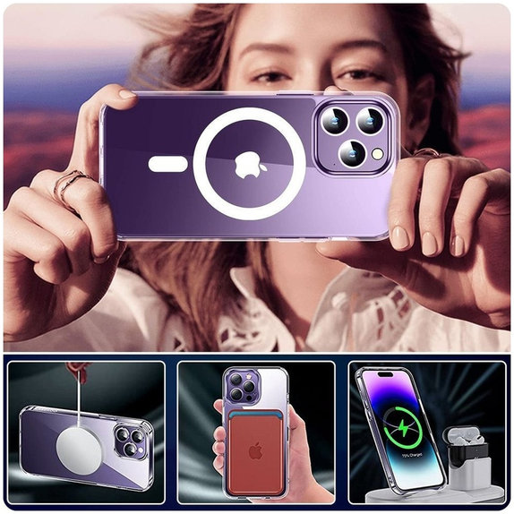 Θήκη FlexAir Hybrid MagSafe για Samsung S24, διάφανη, Tech-Protect