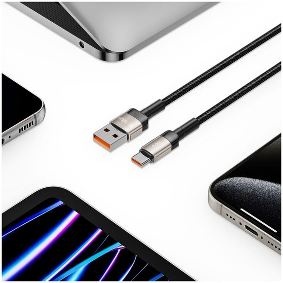 Καλώδιο Ultraboost Evo USB-C Cable 100W/5A 200cm, Titanium, Tech-Protect