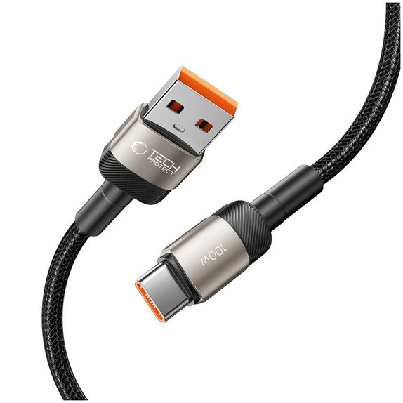 Καλώδιο Ultraboost Evo USB-C Cable 100W/5A 100cm, Titanium, Tech-Protect