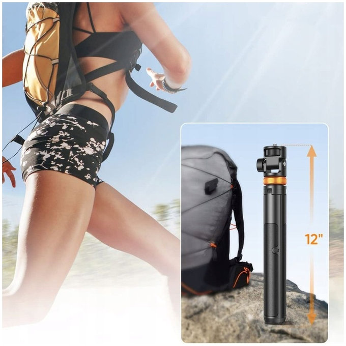 Selfie stick με τρίποδο L03S, λευκή, Tech-Protect