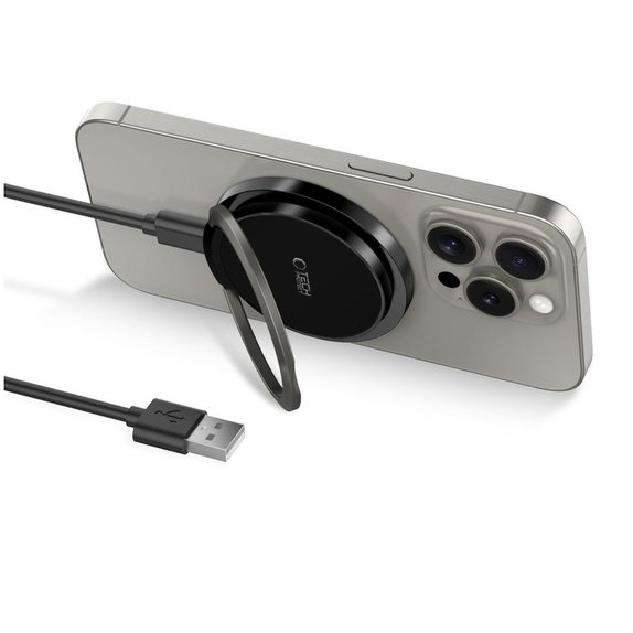 Ασύρματος φορτιστής QI15W-A33 Magnetic MagSafe, μαύρη, Tech-Protect