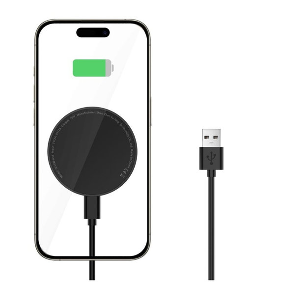 Ασύρματος φορτιστής QI15W-A33 Magnetic MagSafe, μαύρη, Tech-Protect