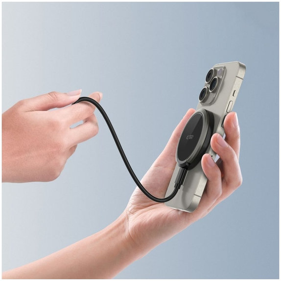 Ασύρματος φορτιστής QI15W-A33 Magnetic MagSafe, μαύρη, Tech-Protect