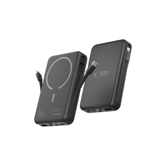 Power bank PB31 Lifemag MagSafe 10000mAh, μαύρη, Tech-Protect