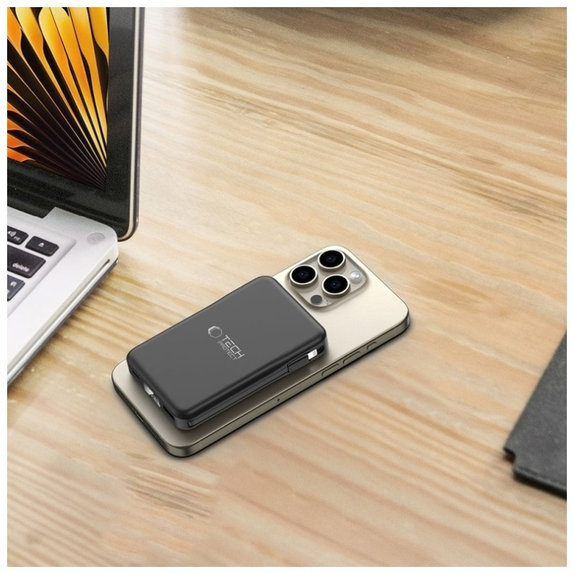 Power bank PB31 Lifemag MagSafe 10000mAh, μαύρη, Tech-Protect