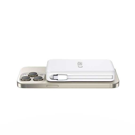 Power bank PB31 Lifemag MagSafe 10000mAh, λευκή, Tech-Protect