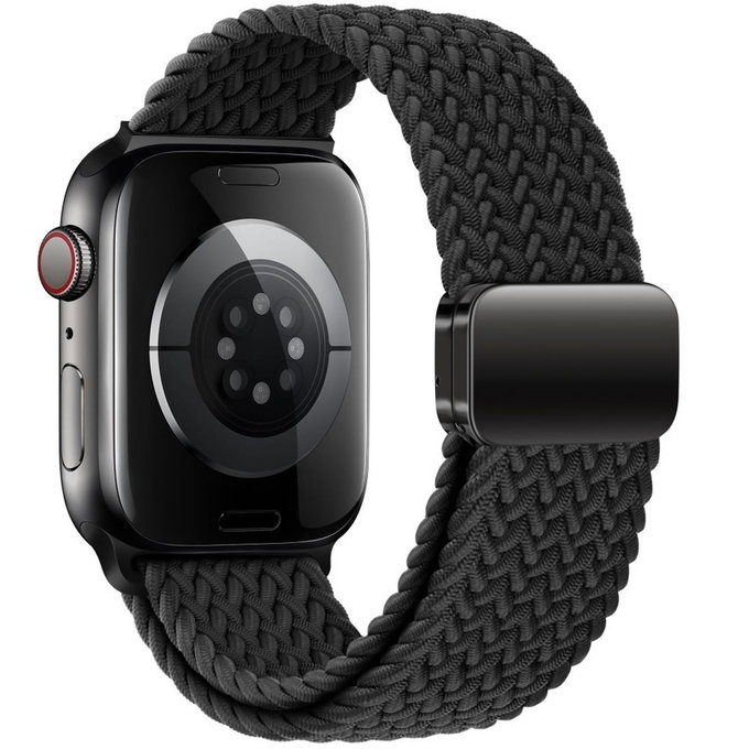 Λουράκι Nylonmag για Apple Watch 8 / 9 / 10 / 11 / SE / Ultra (44 / 45 / 46 / 49 mm), μαύρη, Tech-Protect