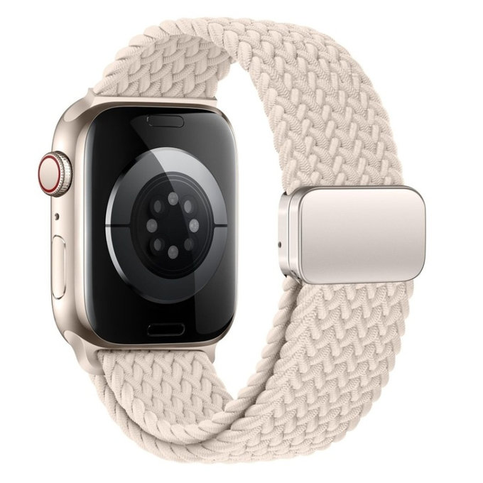 Λουράκι Nylonmag για Apple Watch 8 / 9 / 10 / 11 / SE (40 / 41 / 42 mm), Natural Titanium, Tech-Protect