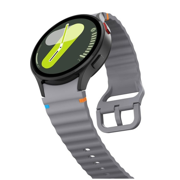 Λουράκι Silicone Sport για Samsung Samsung Watch 4 / 5 / 5 Pro / 6 / 7 / FE, Crayon Grey, Tech-Protect