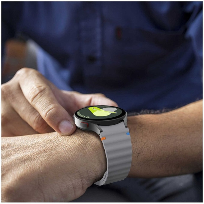 Λουράκι Silicone Sport για Samsung Samsung Watch 4 / 5 / 5 Pro / 6 / 7 / FE, Crayon Grey, Tech-Protect