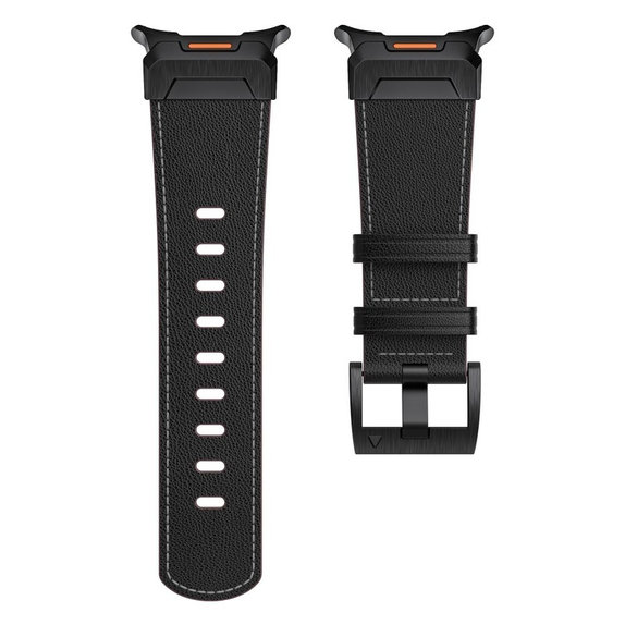 Λουράκι Delta Pro για Samsung Watch Ultra 1 / 2 2024-2026 (47 mm) Leather, μαύρη, Tech-Protect