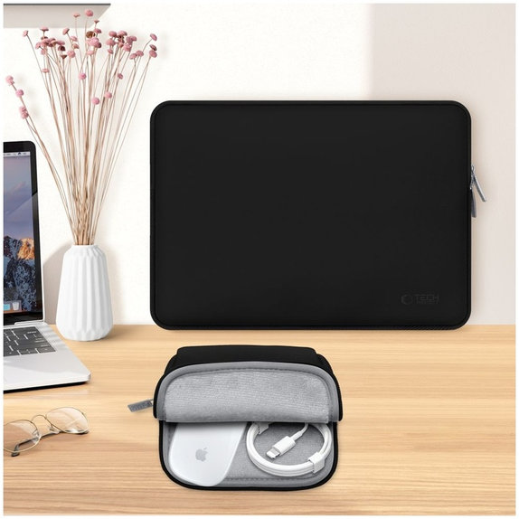 Θήκη laptop Neoslim 13-14, μαύρη, Tech-Protect