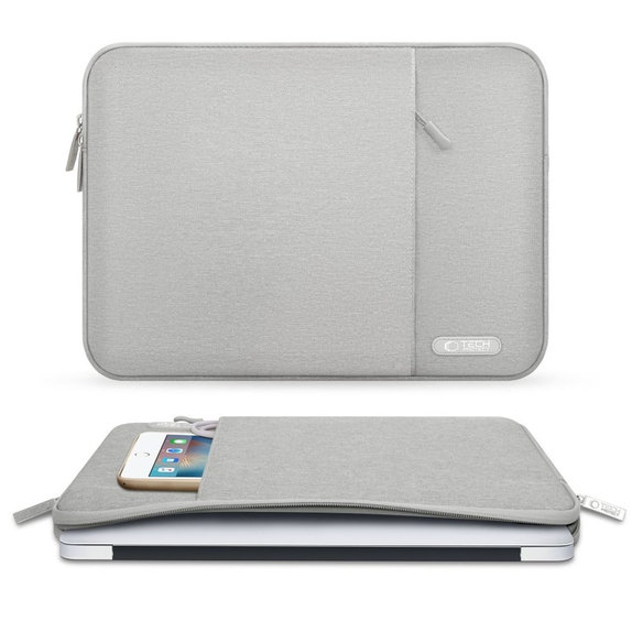 Θήκη laptop Sleevy 13-14, Crayon Grey, Tech-Protect