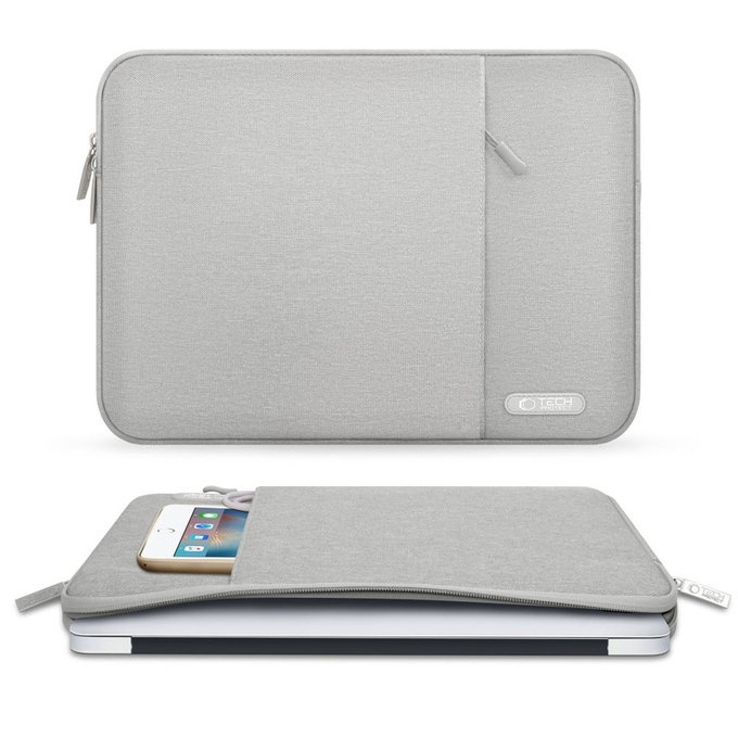 Θήκη laptop Sleevy 13-14, Crayon Grey, Tech-Protect