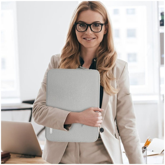 Θήκη laptop Sleevy 13-14, Crayon Grey, Tech-Protect