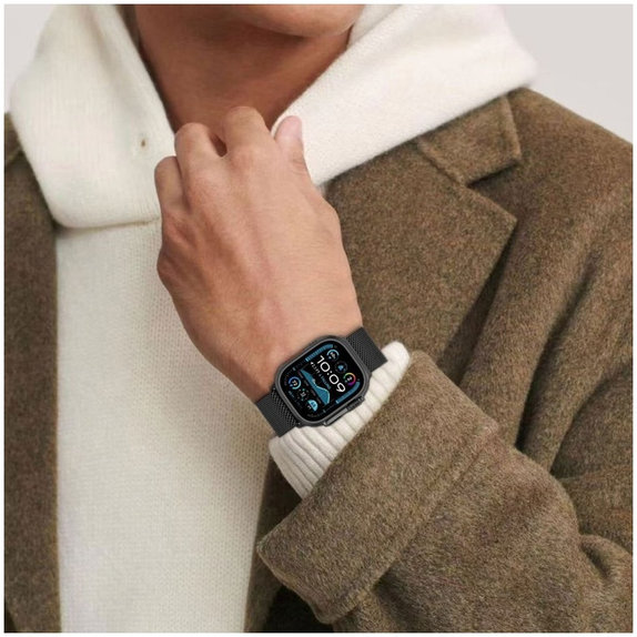 Λουράκι Milano για Apple Watch 8 / 9 / 10 / 11 / SE / Ultra (44 / 45 / 46 / 49 mm), Titanium, Tech-Protect