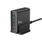 Φορτιστής δικτύου DC80W-GAN 6-PORT PD 80W / QC3.0, μαύρη, Tech-Protect