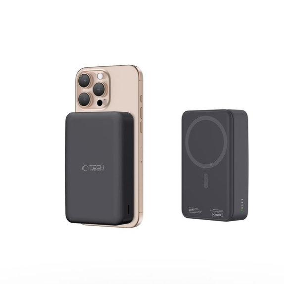 Power bank PB12 Lifemag MagSafe 20000mAh, μαύρη, Tech-Protect