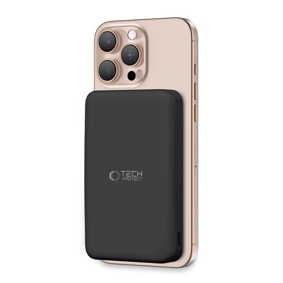 Power bank PB24 Lifemag Qi2 MagSafe 10000mAh, μαύρη, Tech-Protect