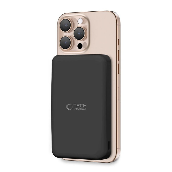 Power bank PB24 Lifemag Qi2 MagSafe 10000mAh, μαύρη, Tech-Protect