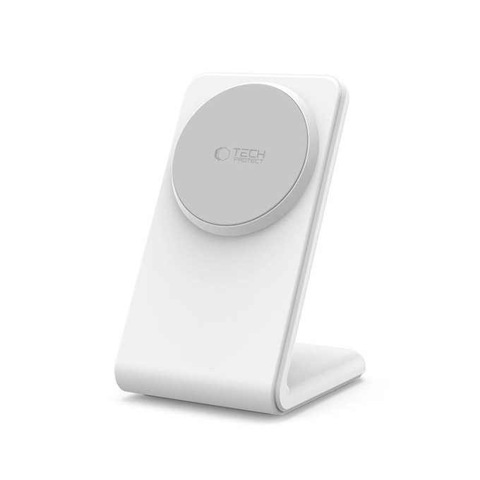 Ασύρματος φορτιστής QI15W-A38 Magnetic MagSafe, λευκή, Tech-Protect