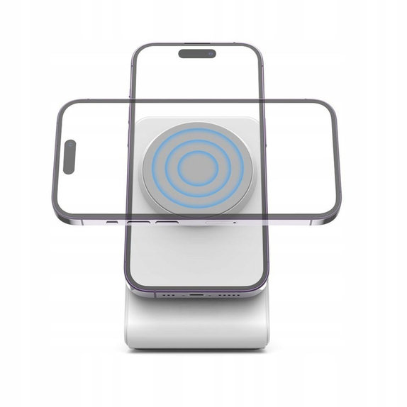Ασύρματος φορτιστής QI15W-A38 Magnetic MagSafe, λευκή, Tech-Protect