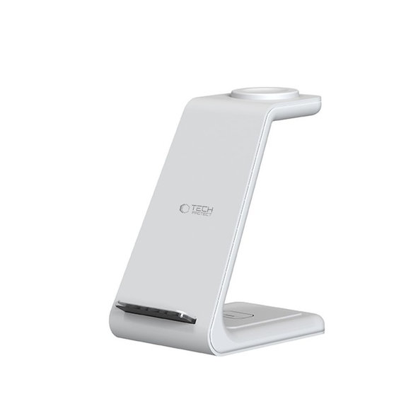 Ασύρματος φορτιστής QI15W-A36 3IN1 for Apple, λευκή, Tech-Protect