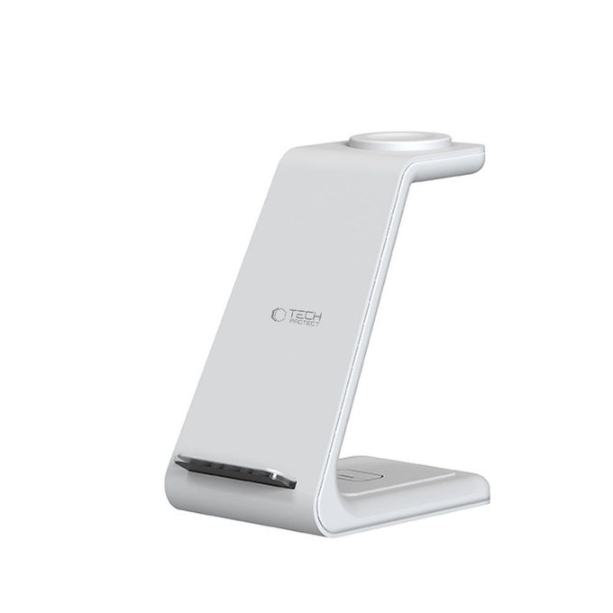 Ασύρματος φορτιστής QI15W-A36 3IN1 for Apple, λευκή, Tech-Protect