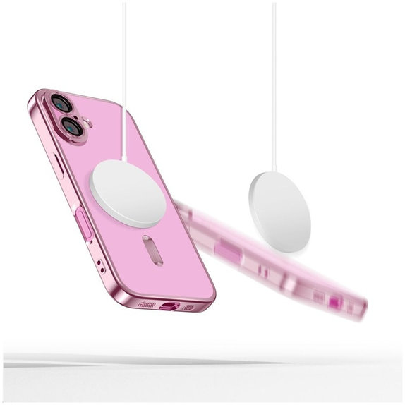 Θήκη MagFlex MagSafe για iPhone 16 Shiny Rose, Tech-Protect