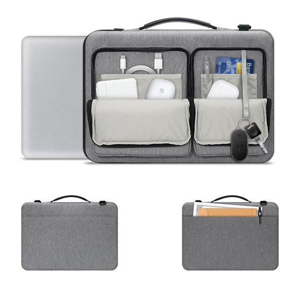 Θήκη laptop Defender Bag 13-14, Crayon Grey, Tech-Protect