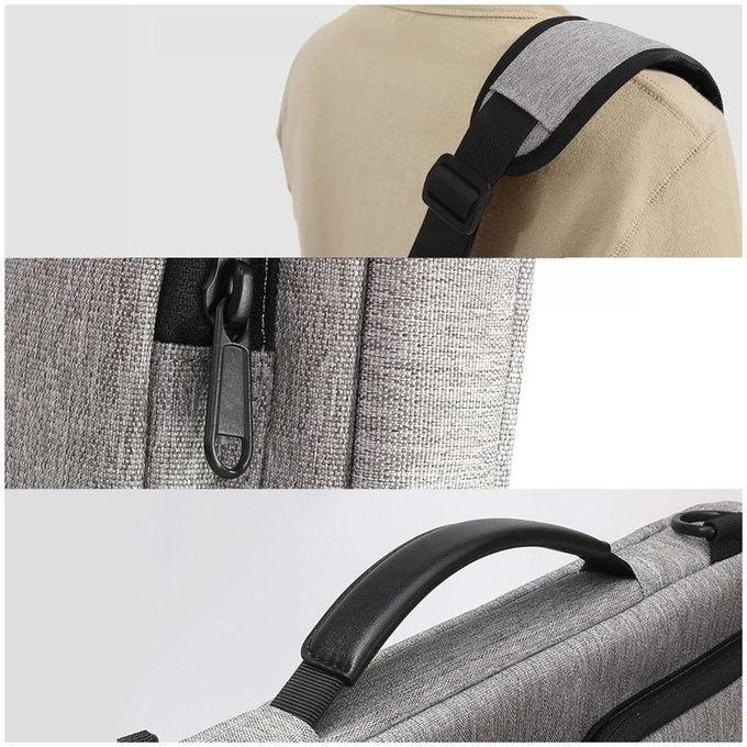 Θήκη laptop Defender Bag 13-14, Crayon Grey, Tech-Protect