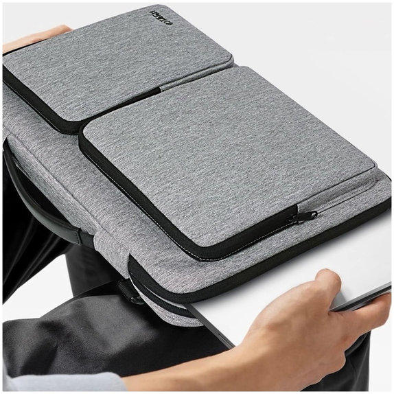 Θήκη laptop Defender Bag 13-14, Crayon Grey, Tech-Protect