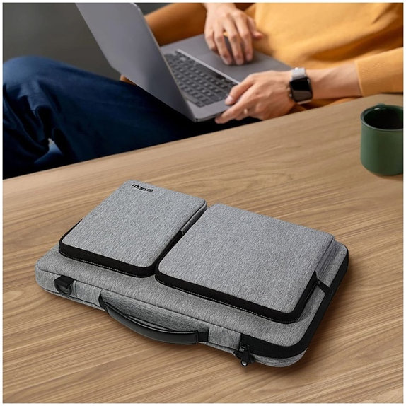 Θήκη laptop Defender Bag 13-14, Crayon Grey, Tech-Protect