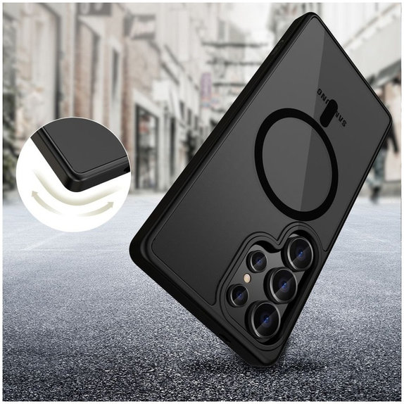 Θήκη MagMat MagSafe για Galaxy S25 Ultra, Matte Black, Tech-Protect